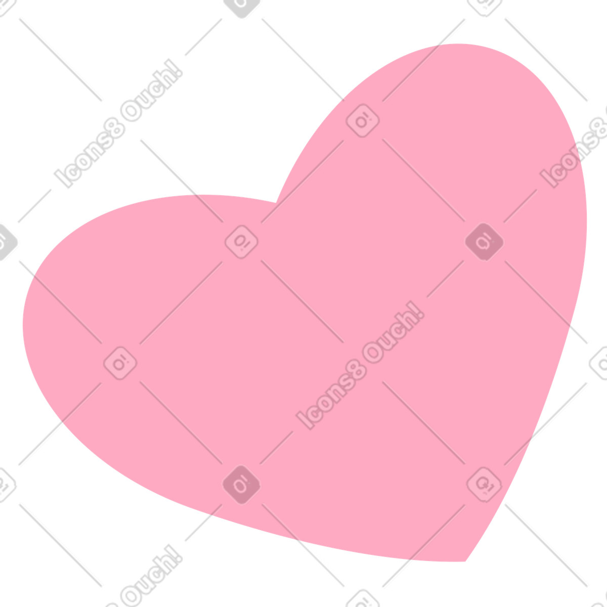 Cuore illustrazione animata in stile Bloom scaricabile in GIF, Lottie (JSON), AE