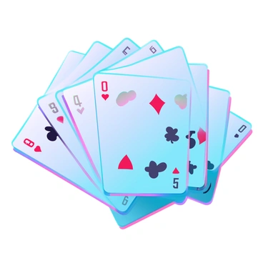 A deck of poker cards is suspended mid-air, each card displaying colorful suits and numbers. The cards are in the process of being shuffled, creating a dynamic spiral formation. The edges of the cards are sharp and clear, while some cards are slightly tilted, emphasizing their movement. Bright light reflects off the glossy surfaces, enhancing the vivid colors of the cards as they glide smoothly through the air. The background is subtly blurred to focus on the swirling arrangement of the cards, capturing the energy and excitement of the shuffle.