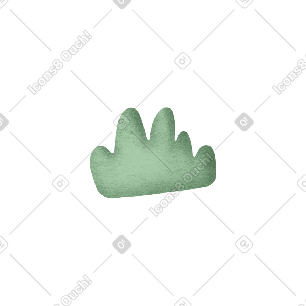 Ilustración Hierba en estilo Woolly a descargar en PNG y SVG