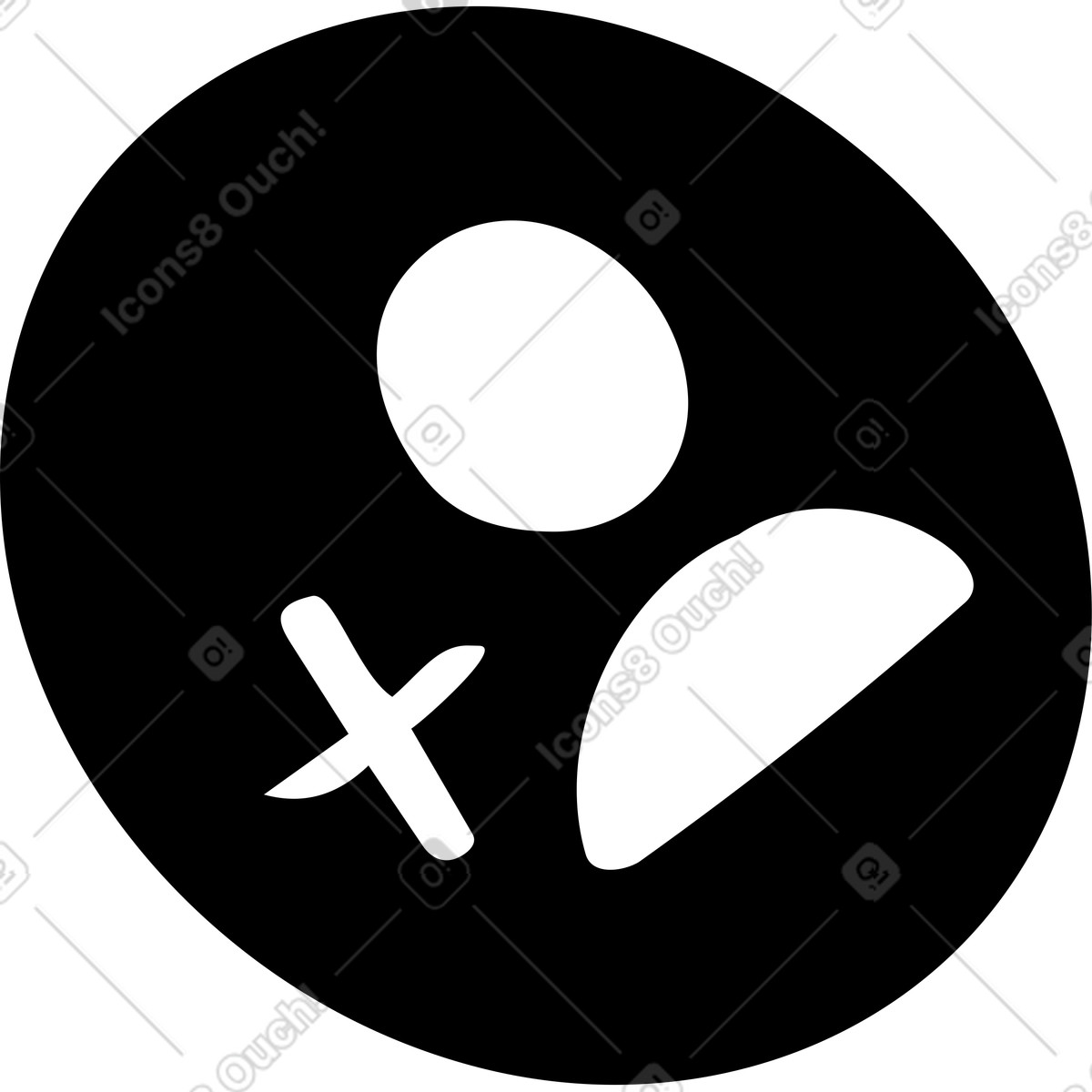 Illustration Plus icône utilisateur dans le style Line à télécharger aux formats PNG, SVG