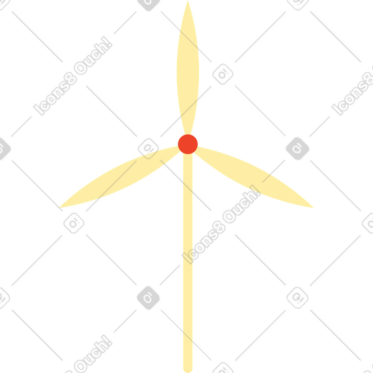 Ilustração de Moinho vento em no estilo Polar para baixar em PNG, SVG