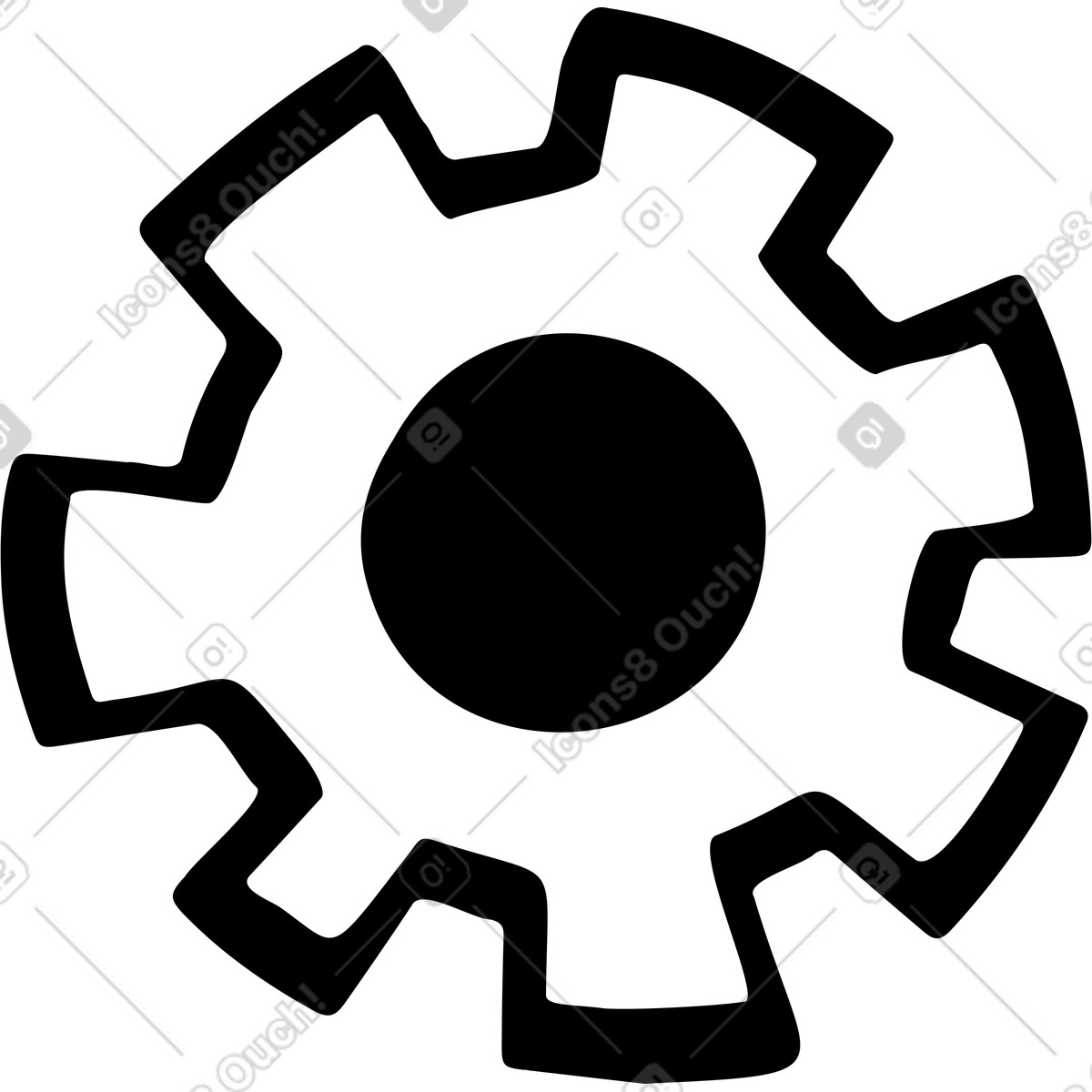 Journal スタイルの ビッグギア のイラストをPNG、SVG形式でダウンロード