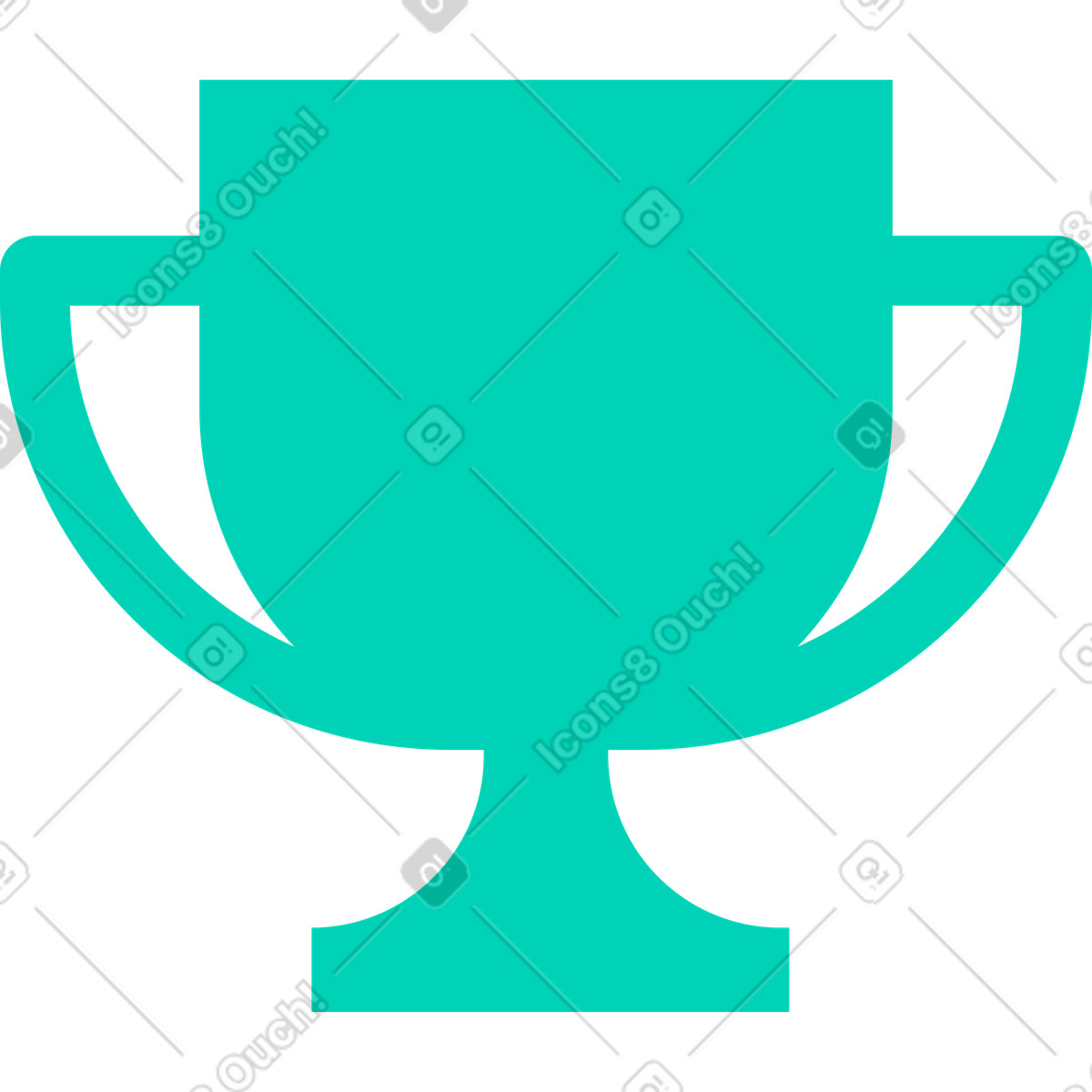 Trophy cup illustration showcasing award clipart graphics in GIF and PNG
