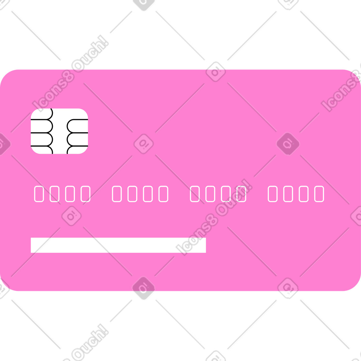 Carta di credito illustrazione in stile Knotty scarica in PNG, SVG
