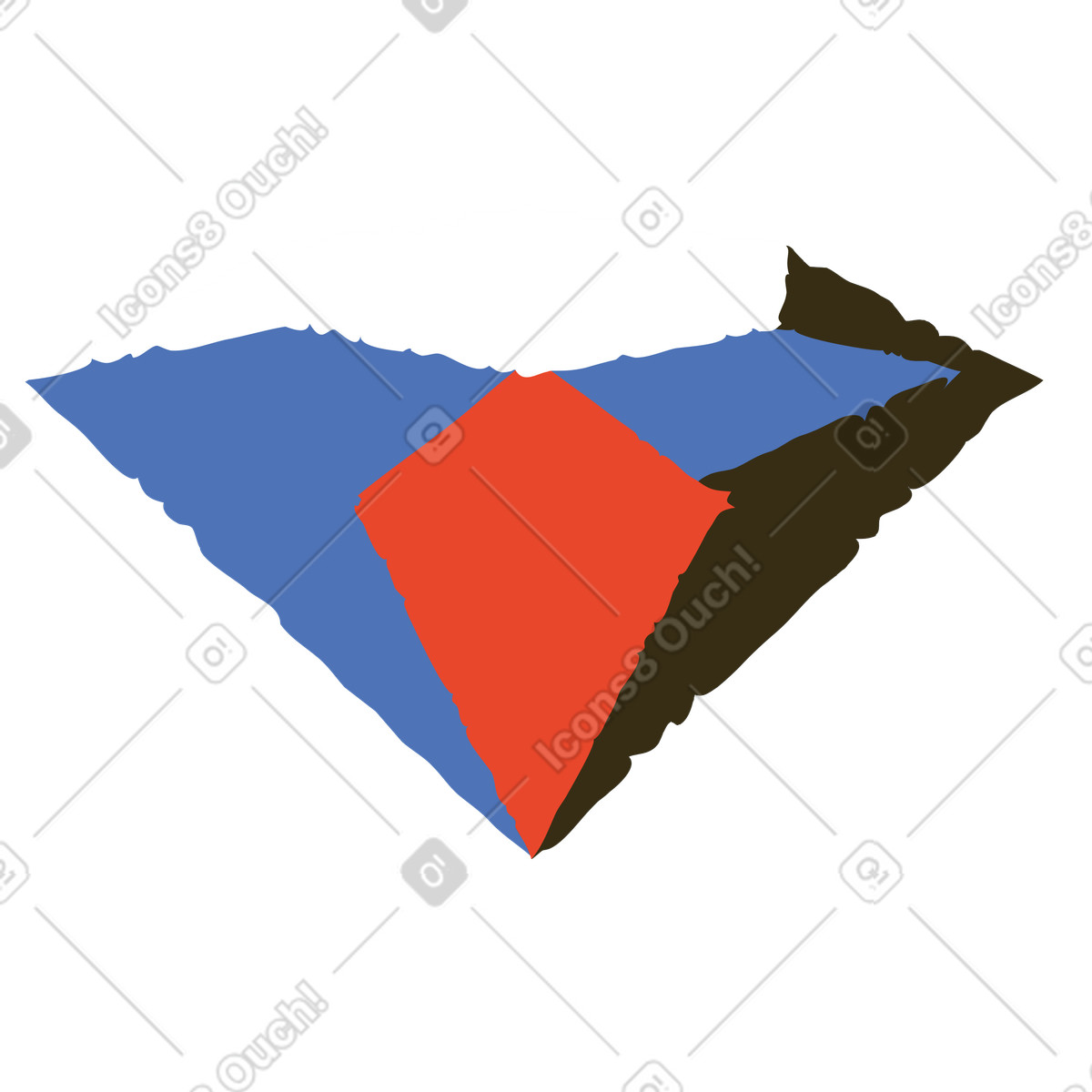 Ilustración Diamante en estilo Bermuda a descargar en PNG y SVG