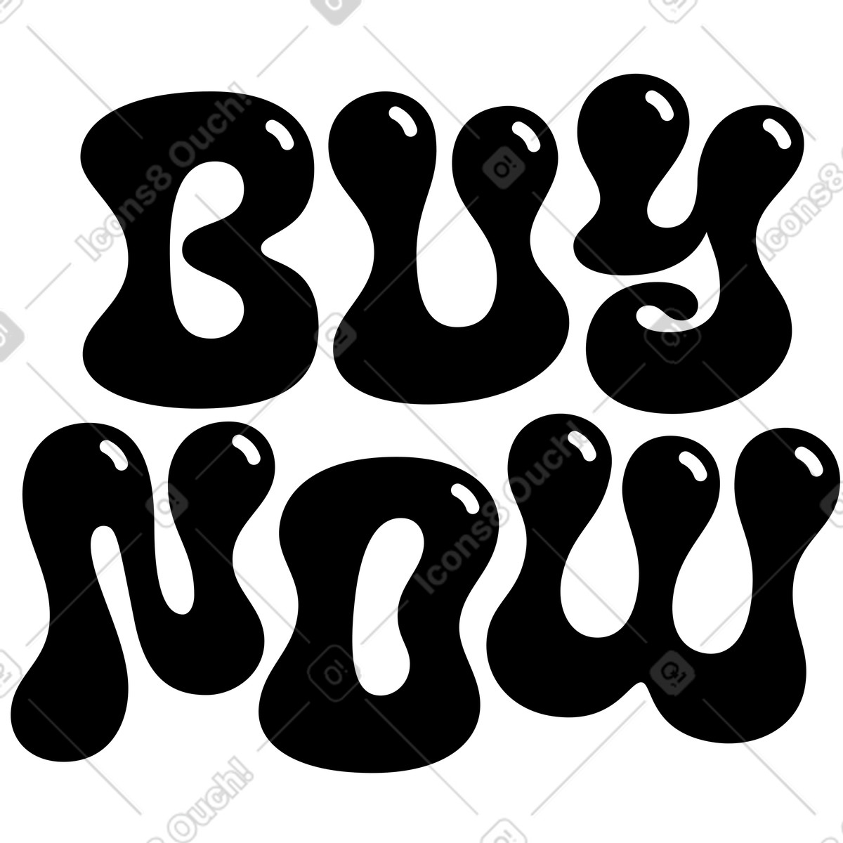 Illustration Lettrage acheter maintenant avec texte éblouissant dans le style Lettering à télécharger aux formats PNG, SVG