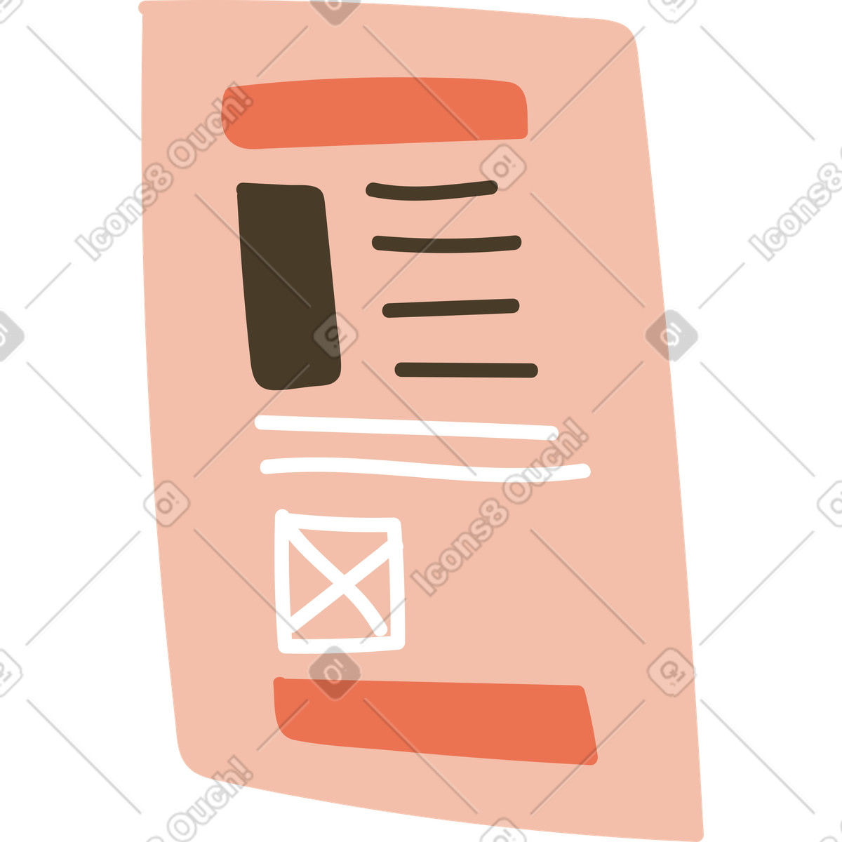 Ilustración Lista en estilo Karlsson a descargar en PNG y SVG