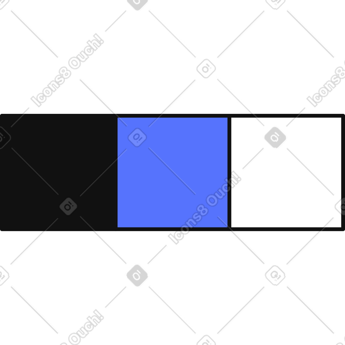 Main スタイルの Palette blue and white rectangles minimal geometric color block composition のイラストをPNG、SVG形式でダウンロード