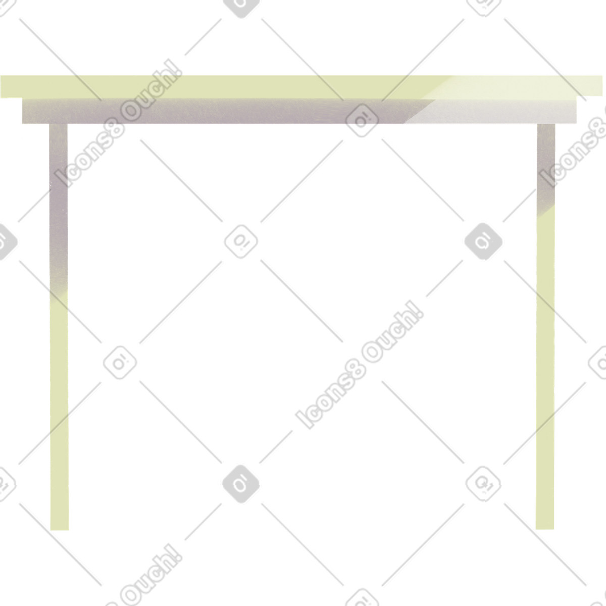 Yellow bar table-Illustration im Shine-Stil als Download in PNG, SVG