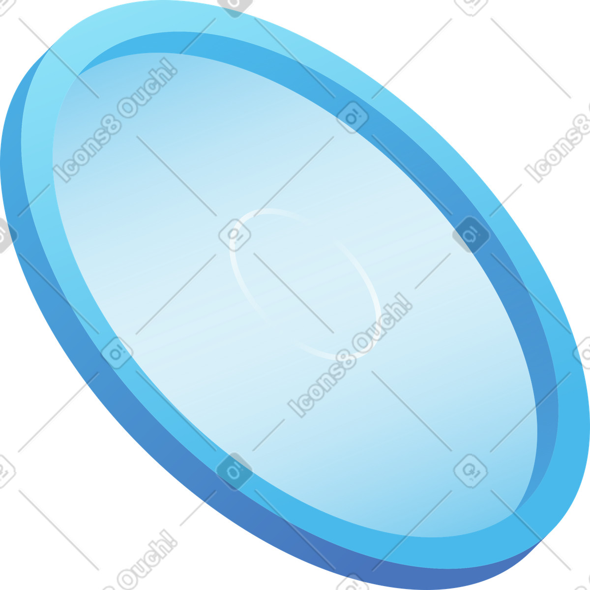 Ring with glass illustration in Quantum style download in PNG, SVG