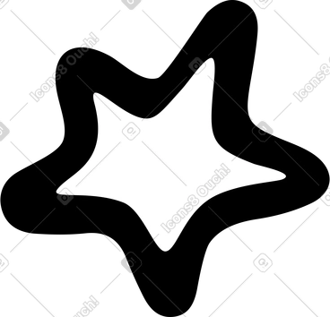 Contour d'étoile PNG, SVG