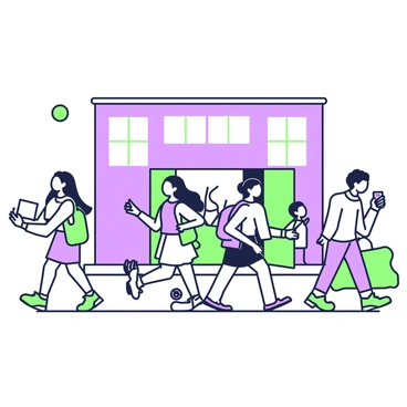 A lively school scene as students rush out of the building at the end of the day