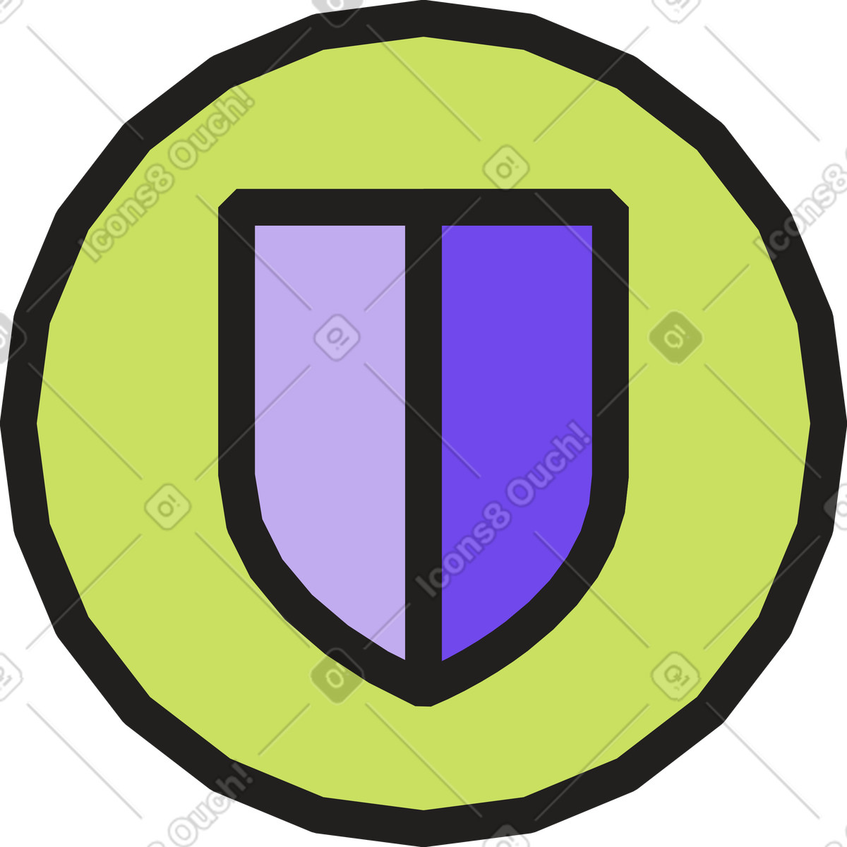 Illustration Indice de protection dans le style Dazzle à télécharger aux formats PNG, SVG