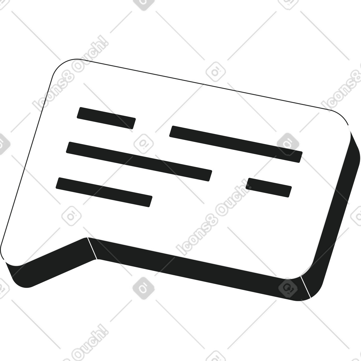 Иллюстрация Диалоговое окно в стиле Strict — скачать в форматах PNG, SVG