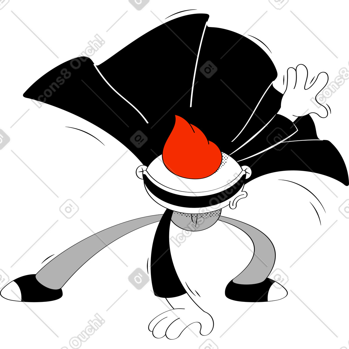 Иллюстрация Крутой программист в стиле Looney — скачать в форматах PNG, SVG