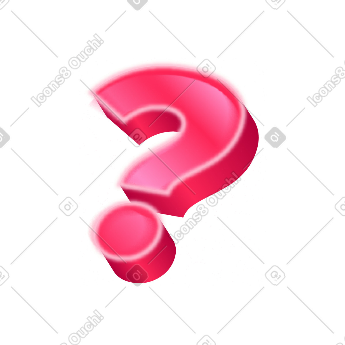 Questions mark illustration in Burst style download in PNG, SVG