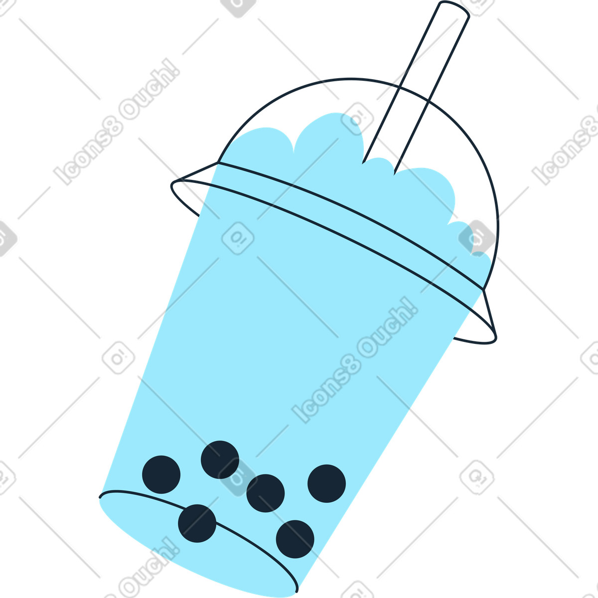 Deine bohne-Illustration im Indigo-Stil als Download in PNG, SVG