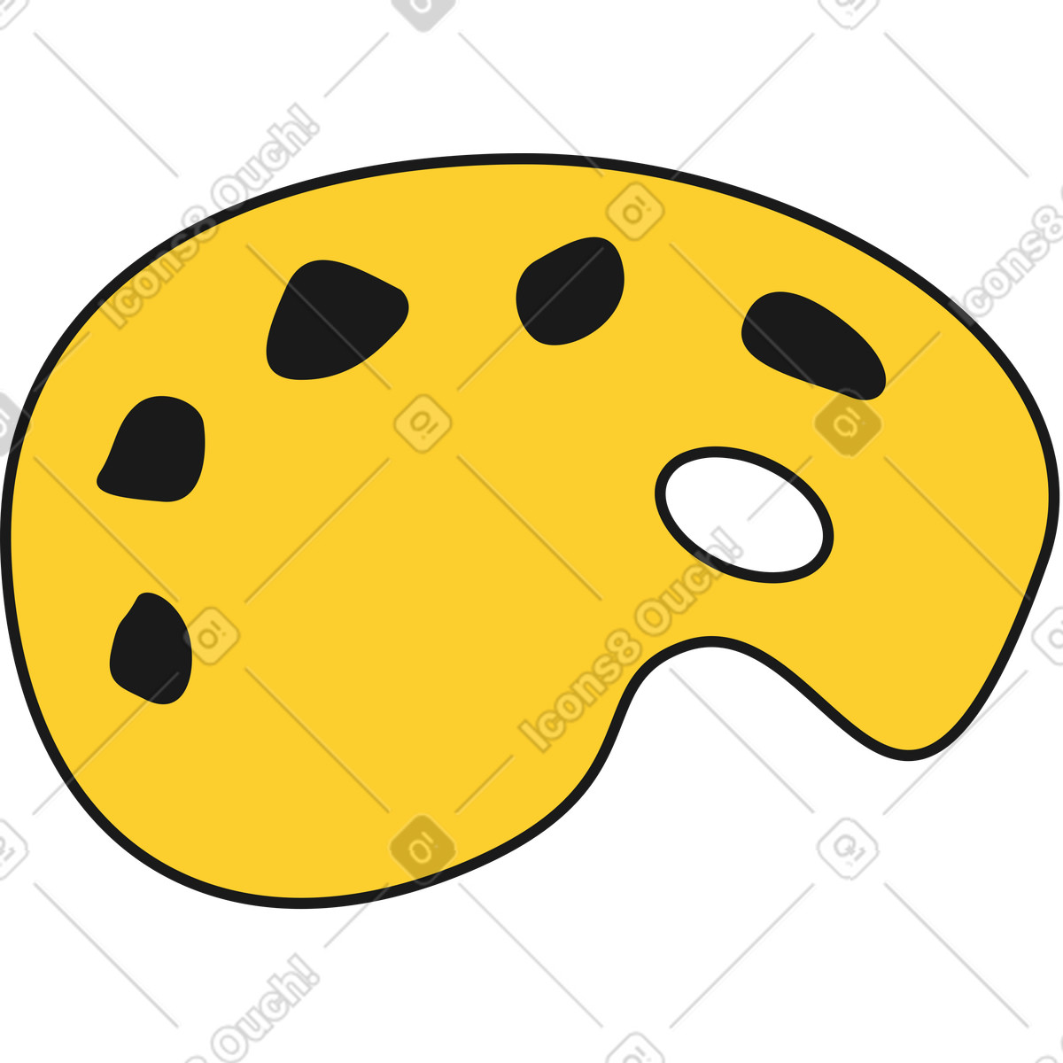 Ilustración Paleta en estilo Taxi a descargar en PNG y SVG