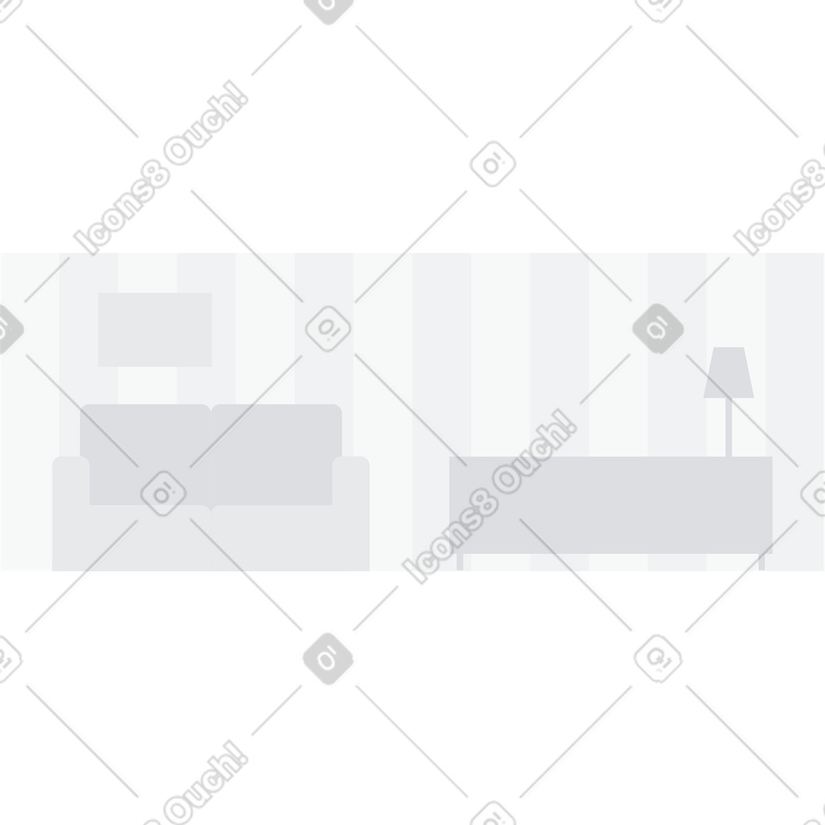 Urban 스타일의 거실의 배경 일러스트레이션 PNG, SVG 다운로드