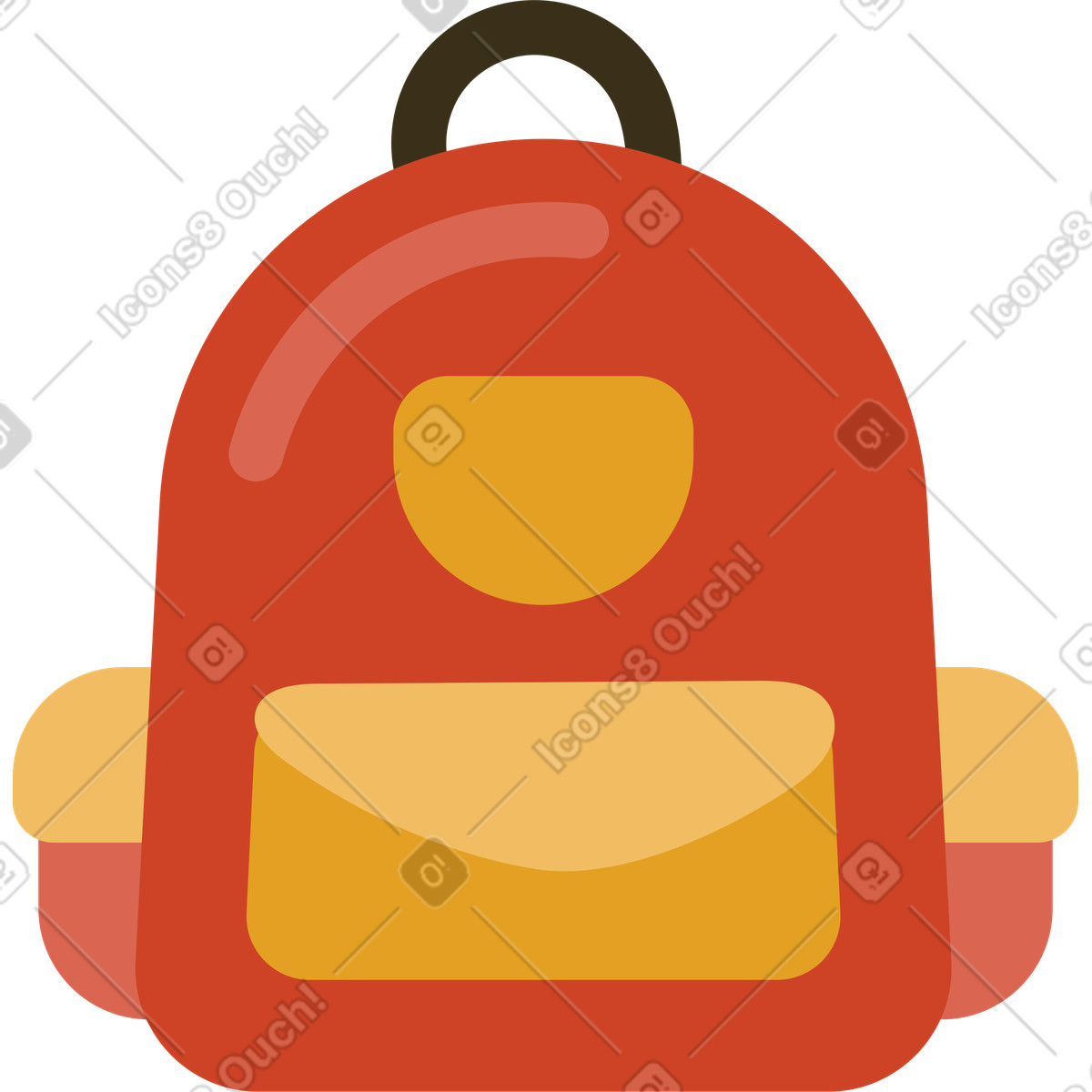 Arabica 스타일의 Backpack 일러스트레이션 PNG, SVG 다운로드
