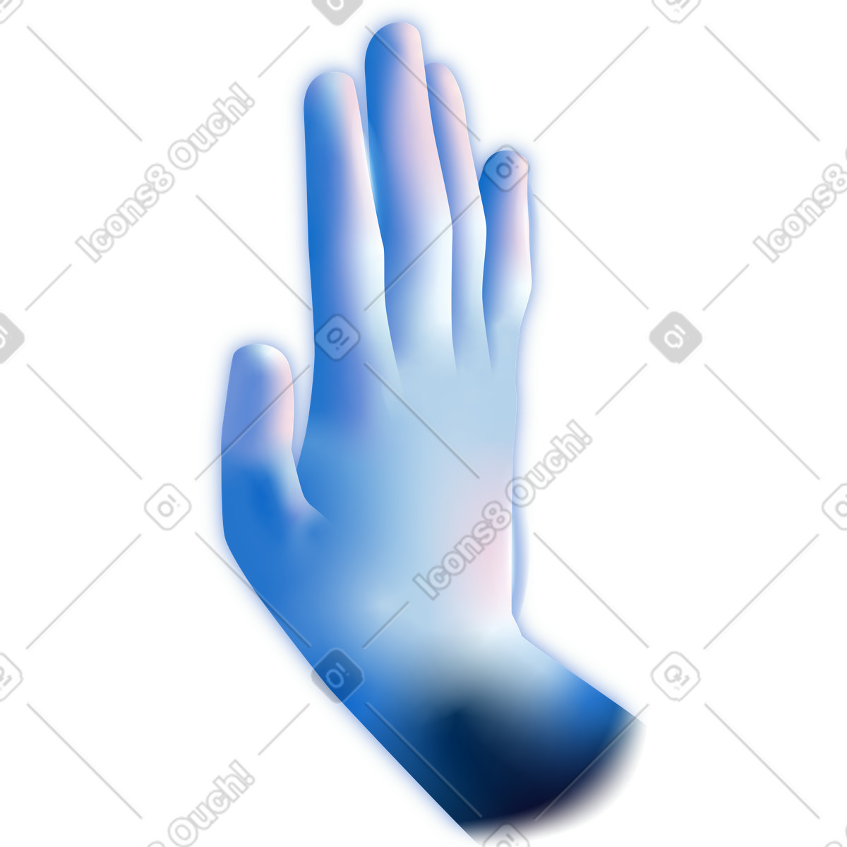 Ilustración Human hand en estilo Dimension a descargar en PNG y SVG
