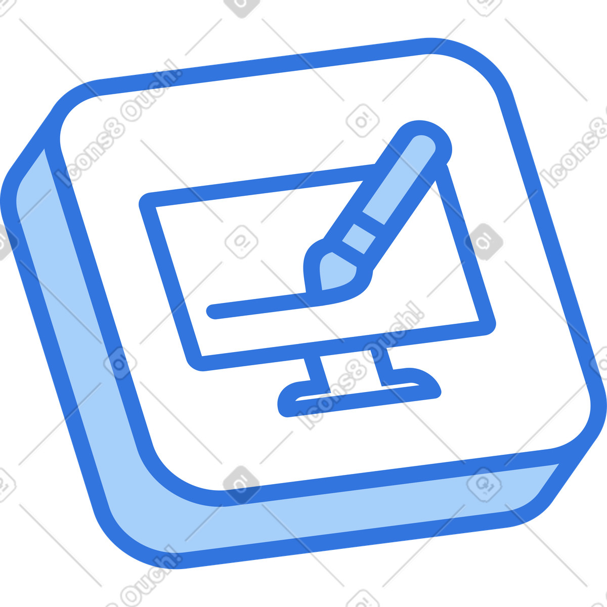 Ilustración Icono de diseño gráfico en estilo Sky a descargar en PNG y SVG