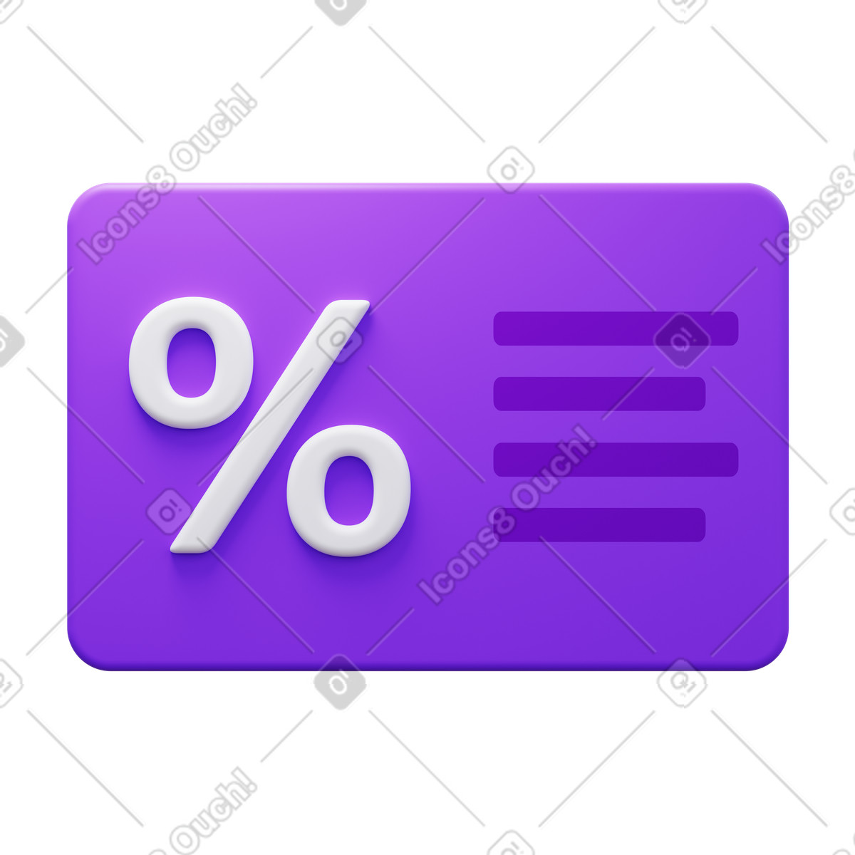 Illustration Loyalty card dans le style 3D Fluency à télécharger aux formats PNG, SVG