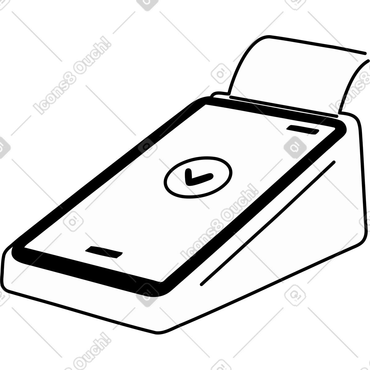 Ilustração de Terminal pagamento em no estilo Weekday para baixar em PNG, SVG