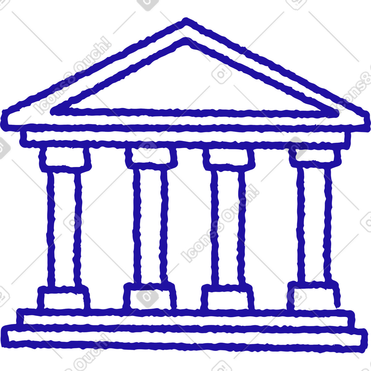 Bank-Illustration im Whimsy-Stil als Download in PNG, SVG