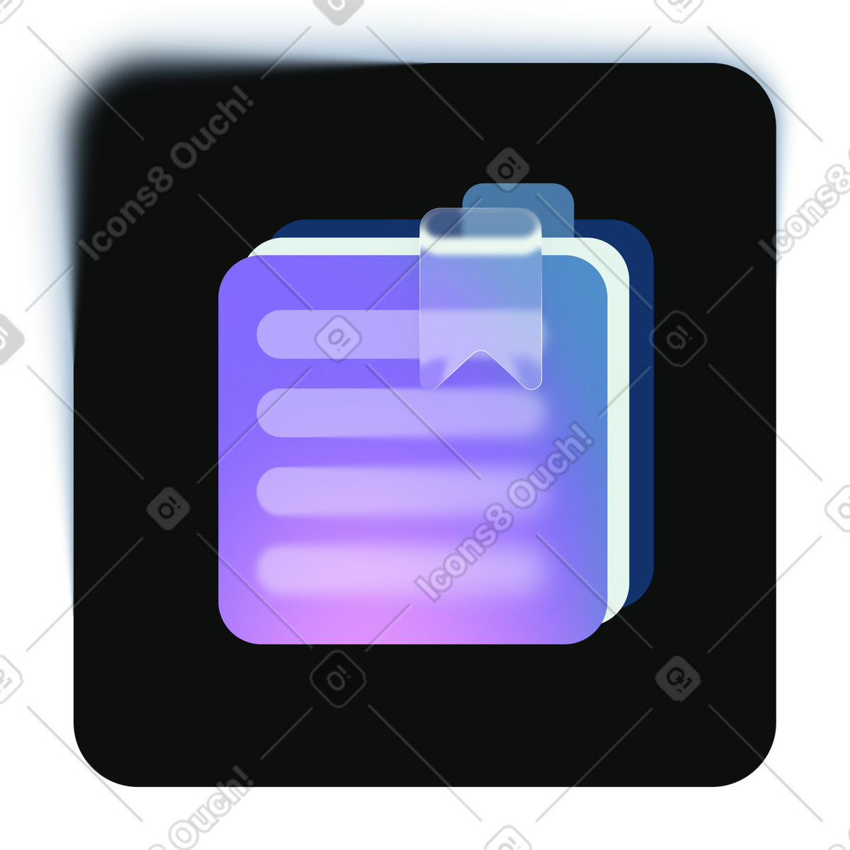 Digital document manager icon, File organization tool, Content management system illustration in Void style download in PNG, SVG