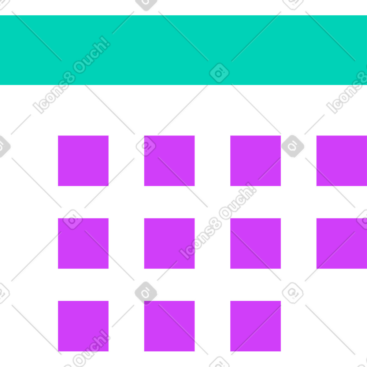 Calendario illustrazione in stile Basic scarica in PNG, SVG