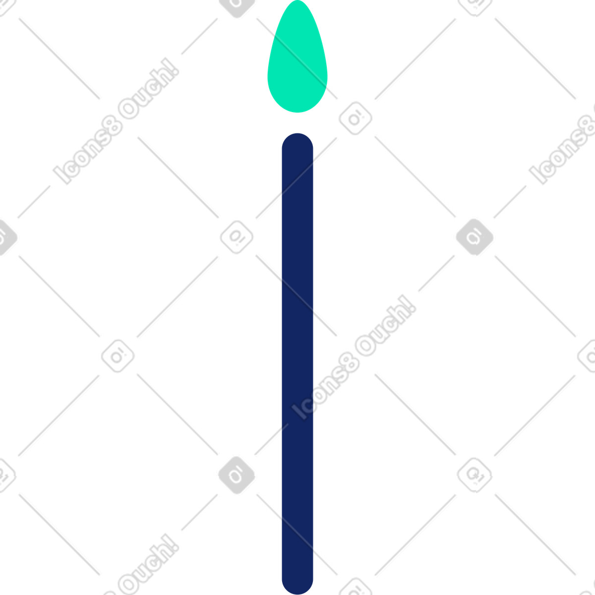 Bastone illustrazione in stile Cyborg scarica in PNG, SVG