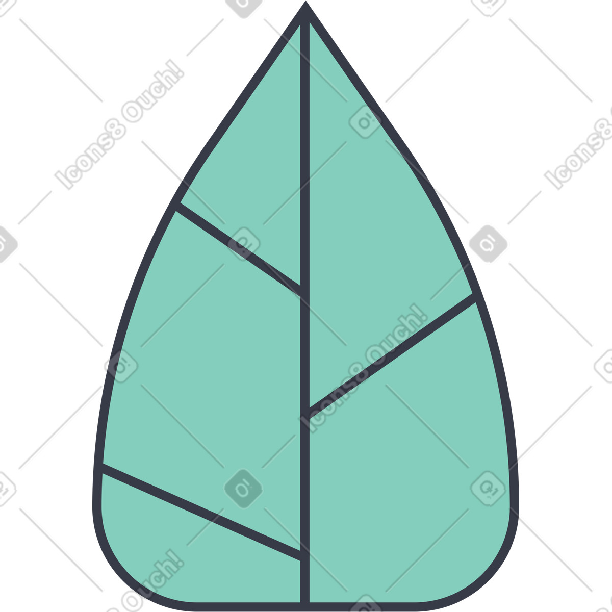 下载 Abstract 风格的 叶 插画，支持 PNG、SVG 格式