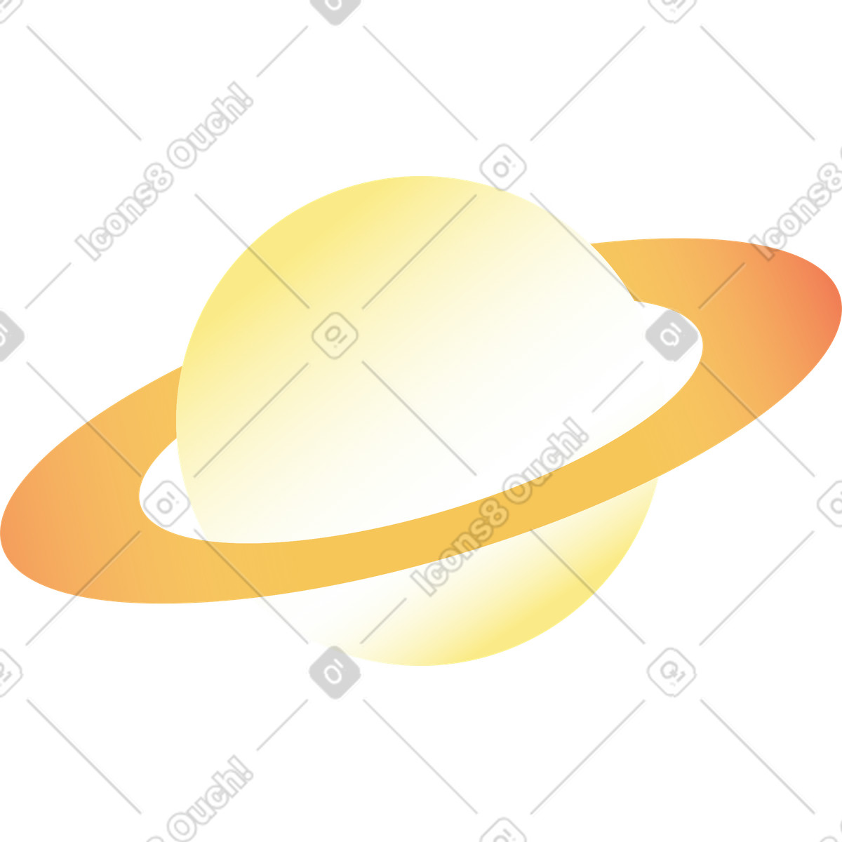 Saturn-Illustration im Levels-Stil als Download in PNG, SVG