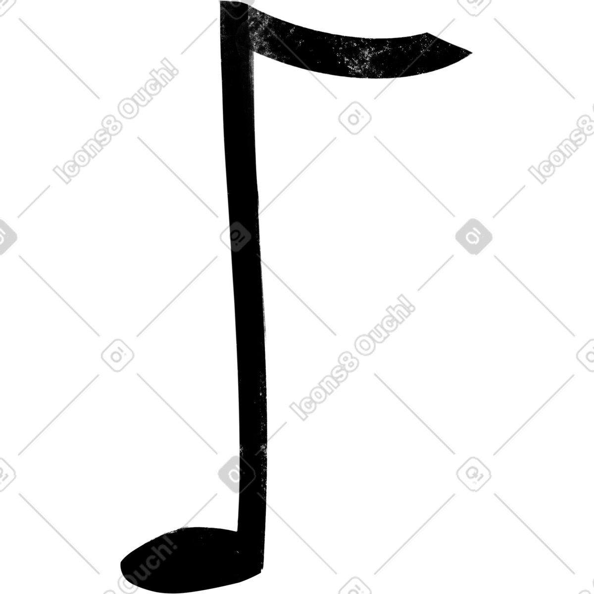 Illustration Note musicale dans le style Fabulous à télécharger aux formats PNG, SVG