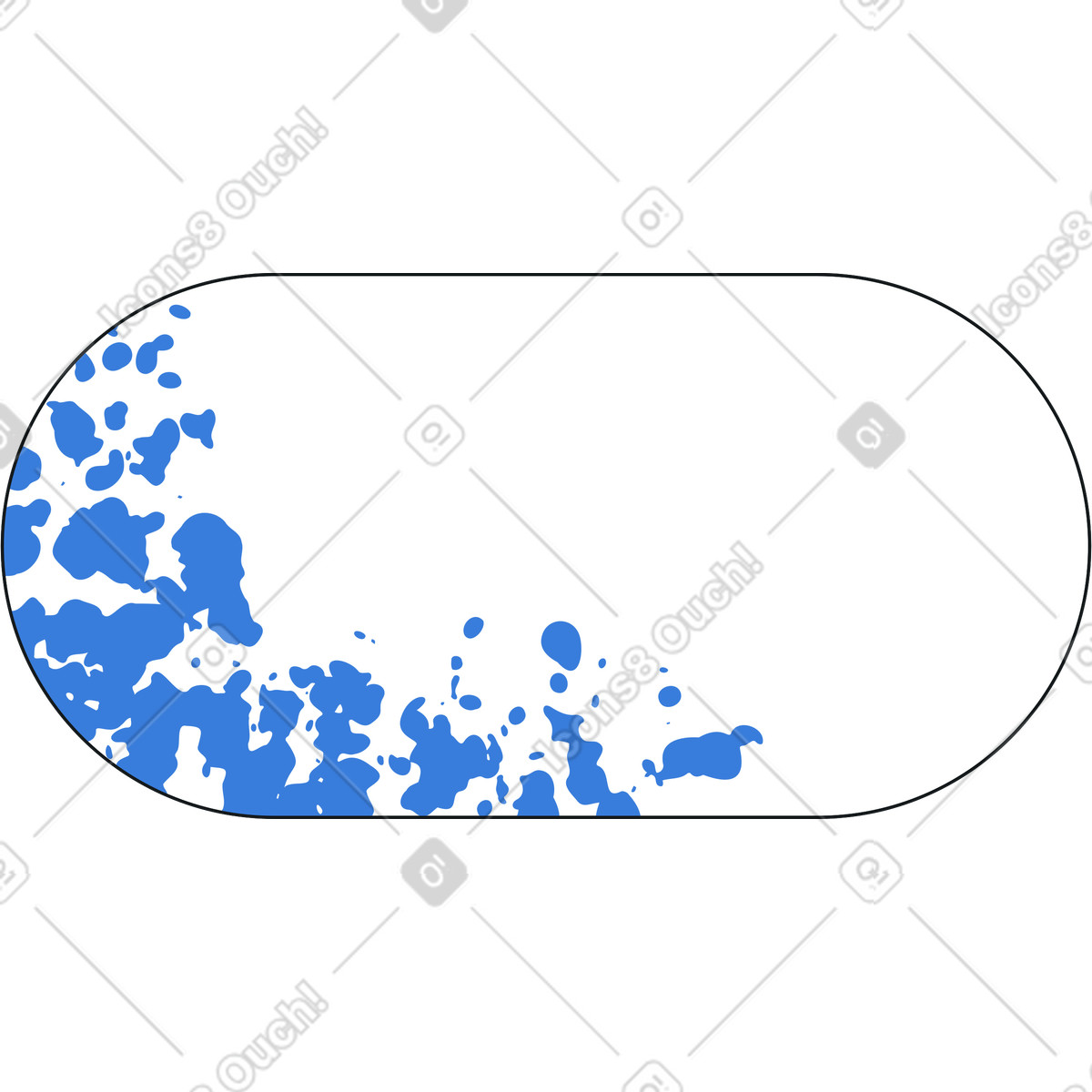 Rounded rectangle with texture illustration in Midnight style download in PNG, SVG