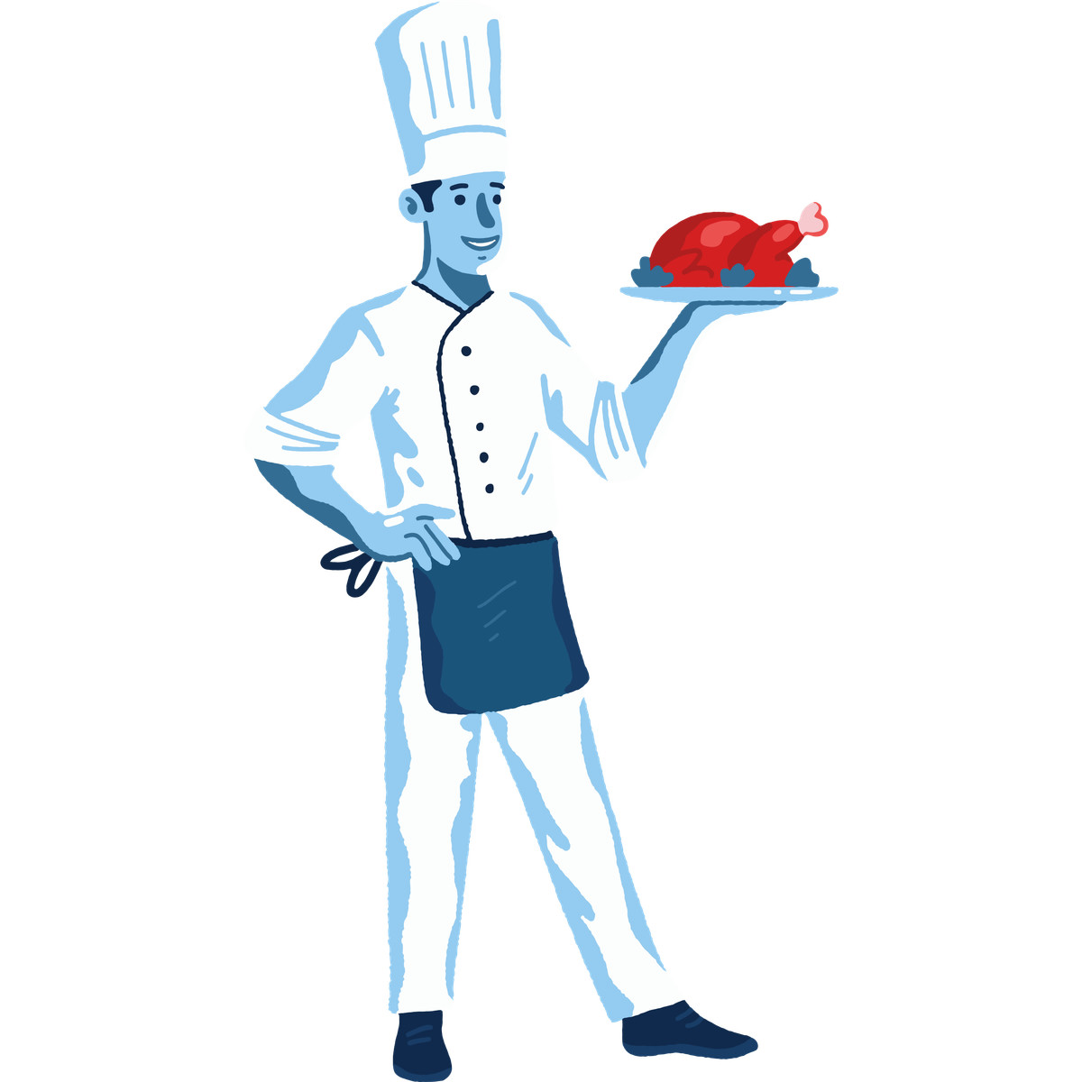 Cherry スタイルの Chef のイラストをPNG、SVG形式でダウンロード