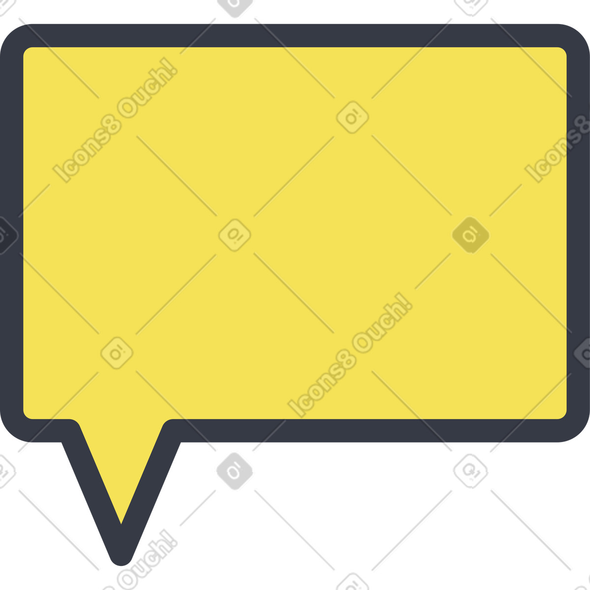Ilustração de Balão fala em no estilo Abstract para baixar em PNG, SVG
