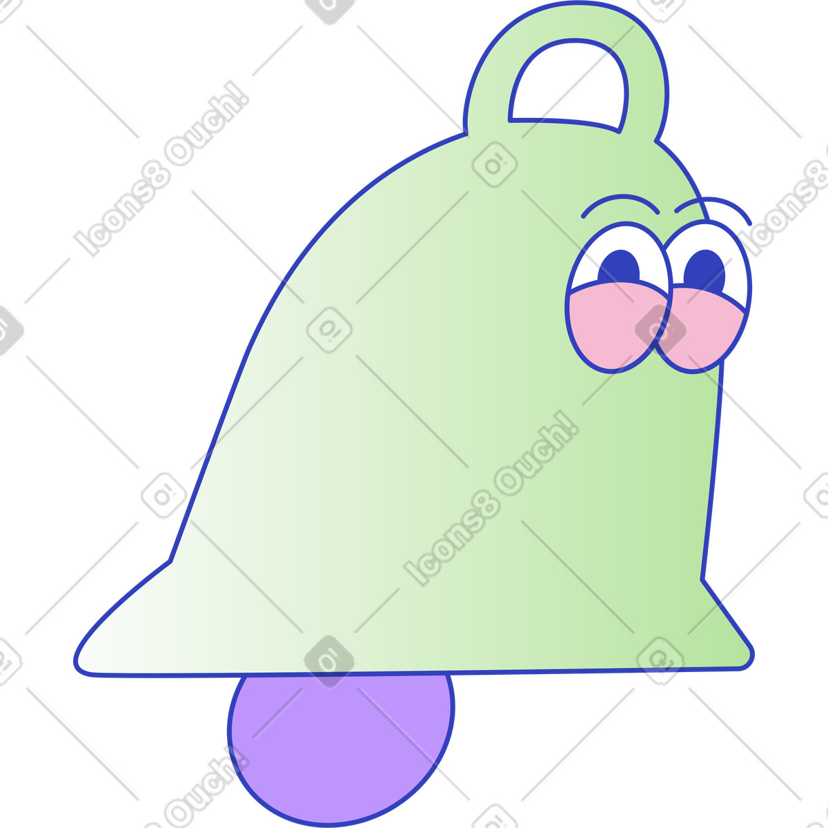 Notification illustration in Eyeful style download in PNG, SVG