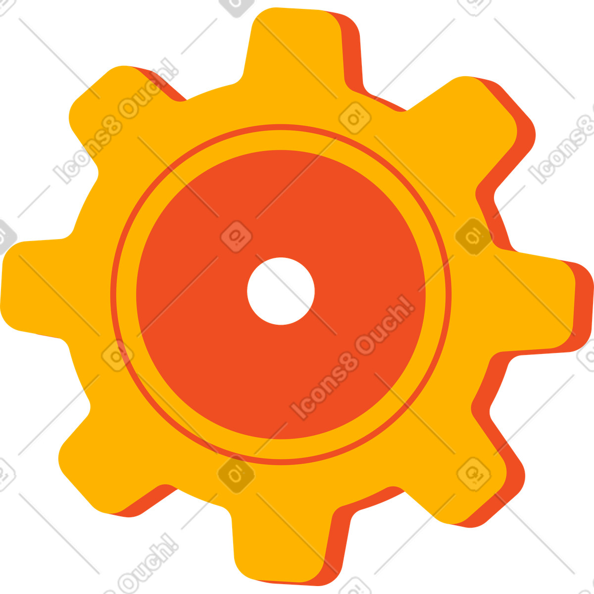 Illustration Dent dans le style Flame à télécharger aux formats PNG, SVG