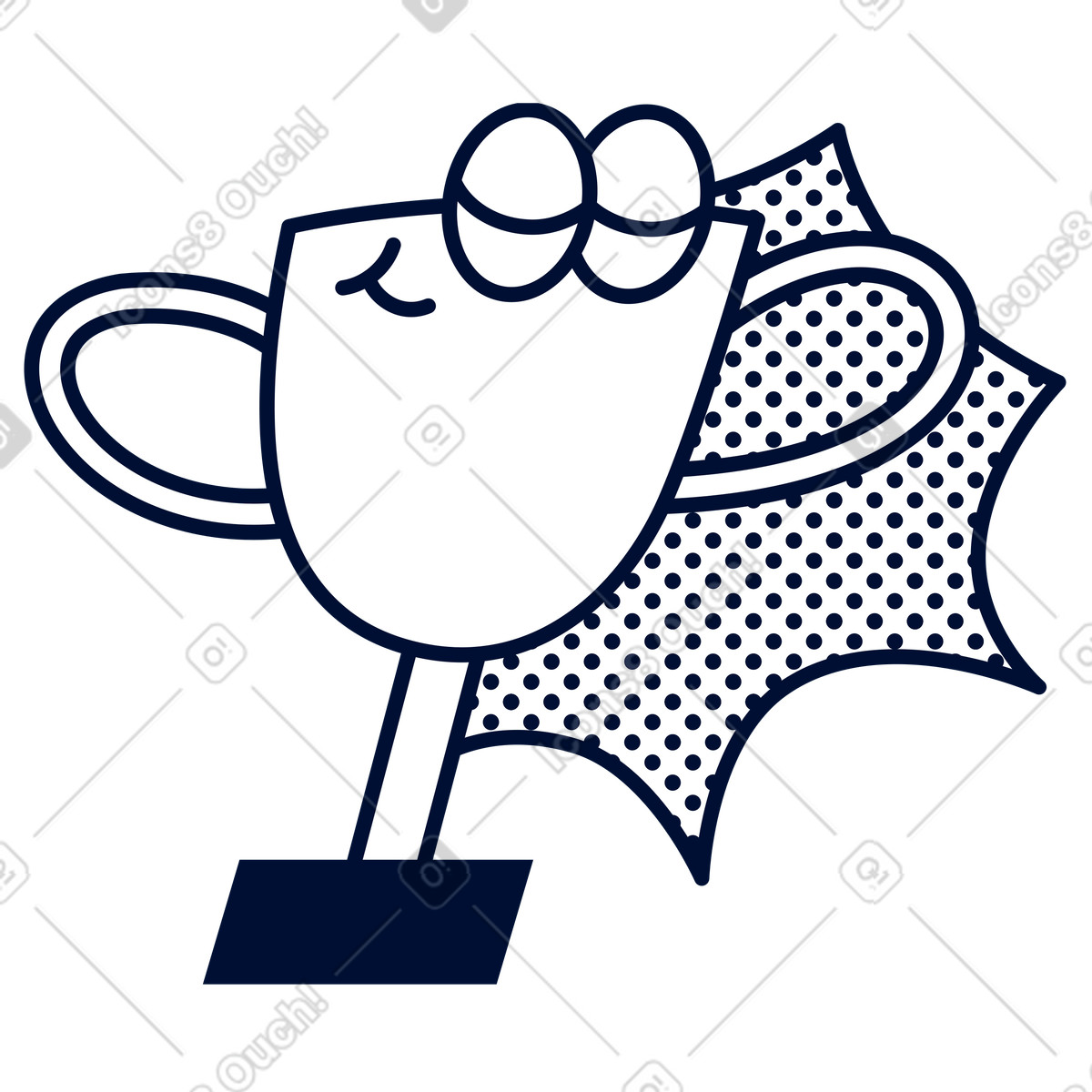 Illustration Atteinte d'un objectif, étape importante de la performance, réussite commerciale dans le style Blink à télécharger aux formats PNG, SVG