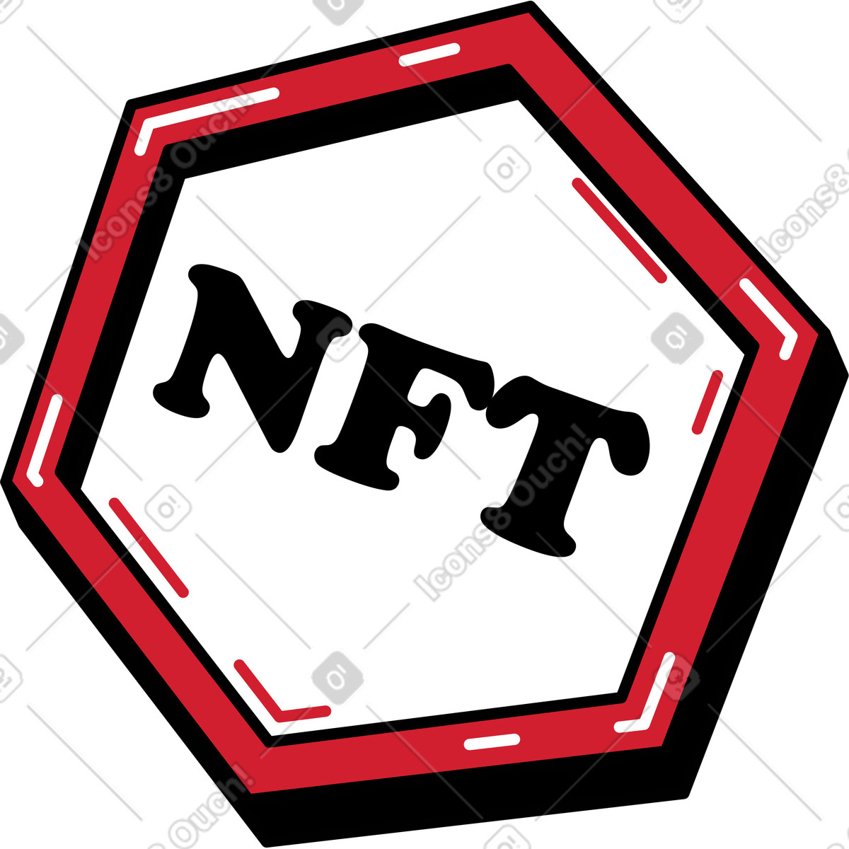Illustration NFT dans le style Ruby à télécharger aux formats PNG, SVG