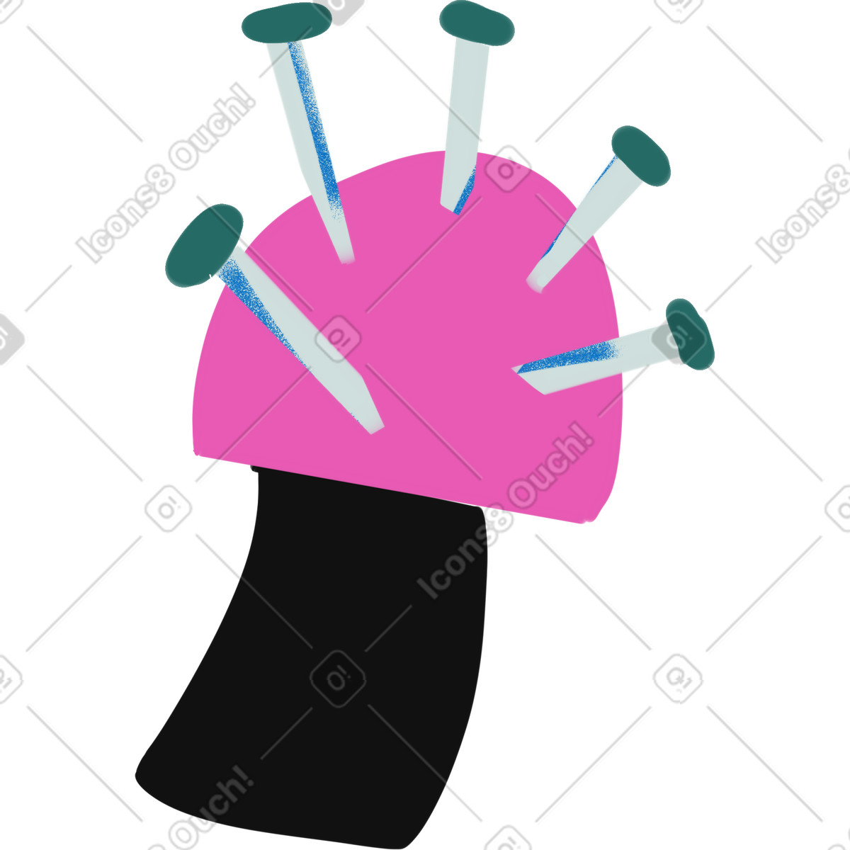 Ilustração de Pin cushion em no estilo Fabulous para baixar em PNG, SVG
