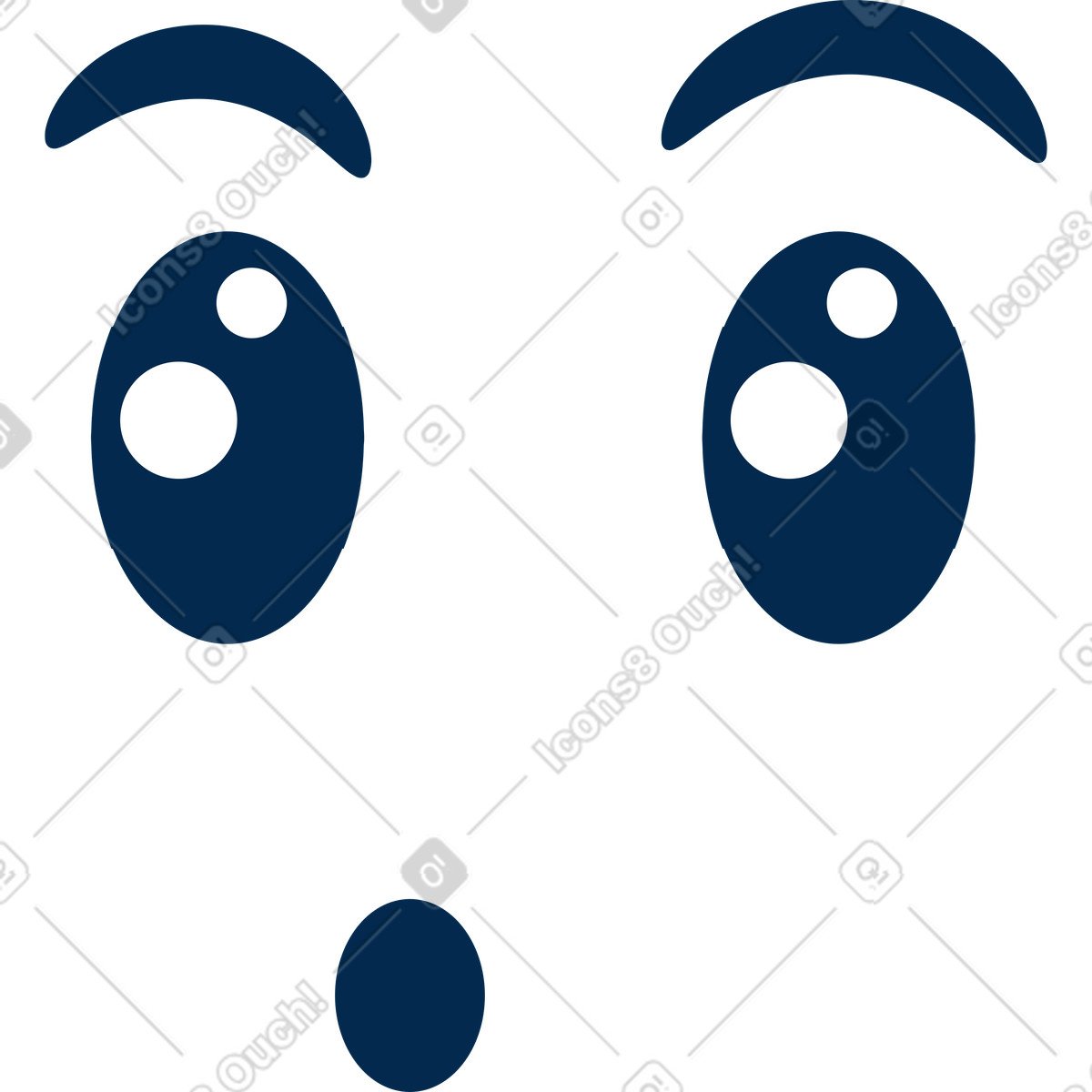 Sorpreso illustrazione in stile Flame scarica in PNG, SVG