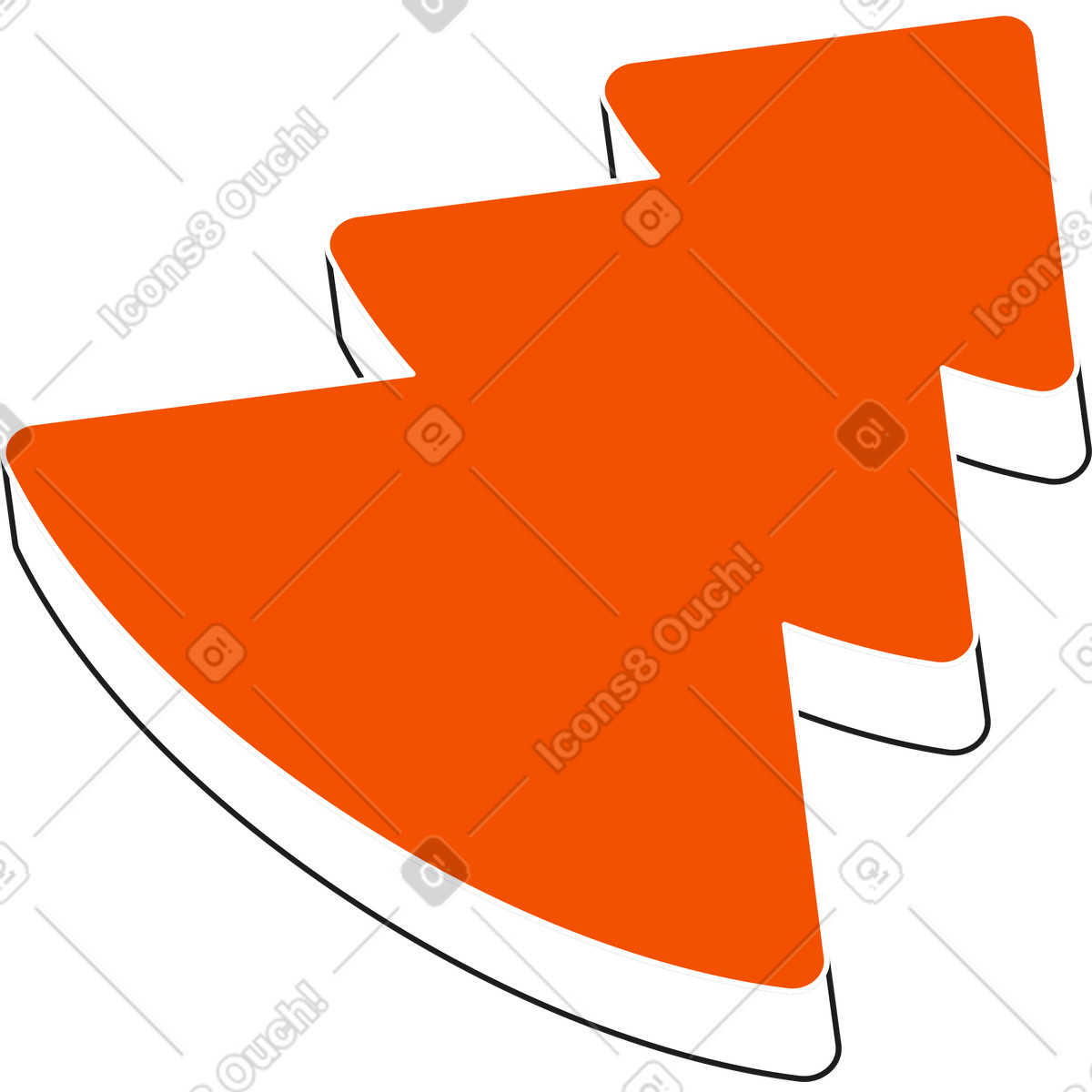Ilustración Árbol de navidad en estilo Strict a descargar en PNG y SVG