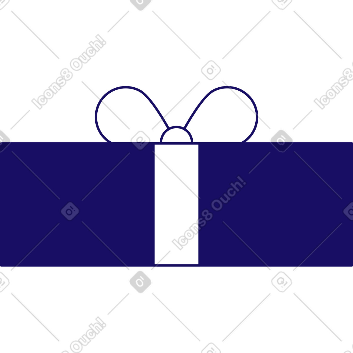 Illustration Boite cadeau dans le style Bendy à télécharger aux formats PNG, SVG