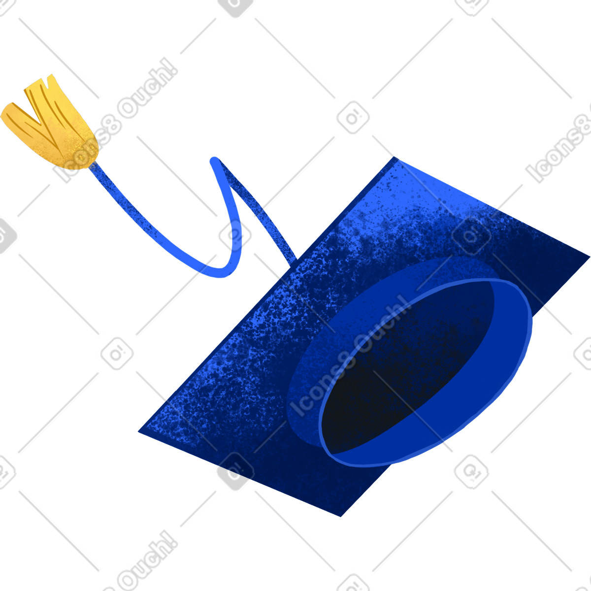 下载 Flare 风格的 Master's cap 插画，支持 PNG、SVG 格式
