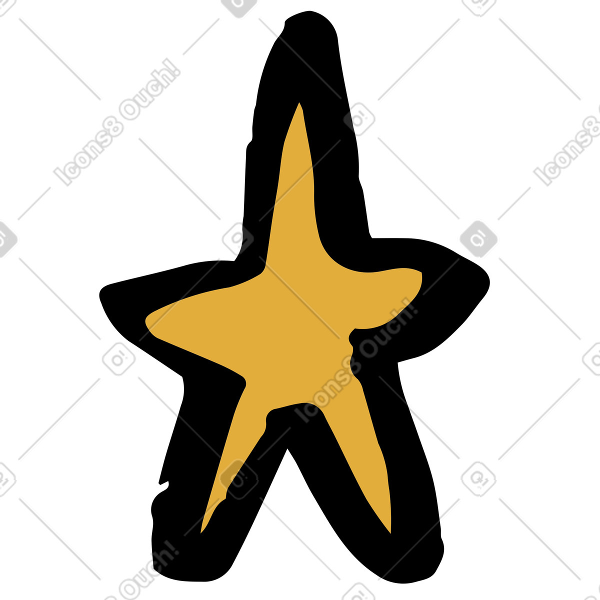 下载 Scandi 风格的 星星 插画，支持 PNG、SVG 格式