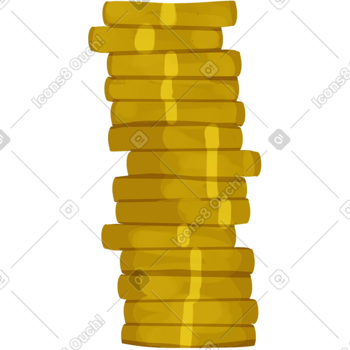 Ilustração de Big stack of coins em no estilo Atomic para baixar em PNG, SVG