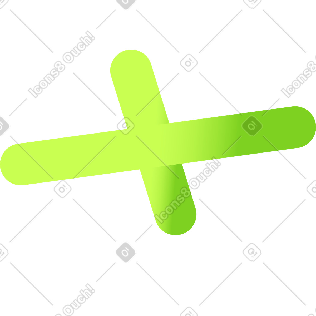 Navigation cross illustration in Isotech style download in PNG, SVG